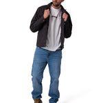 Chaqueta Manga Larga Hombre Canvas Flannel Negro Cat