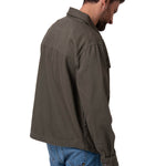 Chaqueta Manga Larga Hombre Twill Overshirt Verde Cat