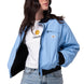 Chaqueta Manga Larga Mujer Nylon Bomber Celeste Cat