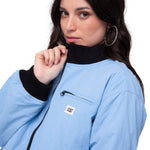 Chaqueta Manga Larga Mujer Nylon Bomber Celeste Cat