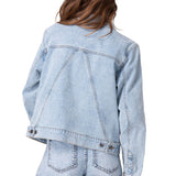 Chaqueta Mujer Relaxed Denim Jacket Azul