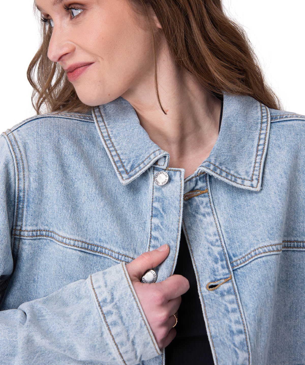 Chaqueta Mujer Relaxed Denim Jacket Azul