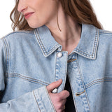 Chaqueta Mujer Relaxed Denim Jacket Azul