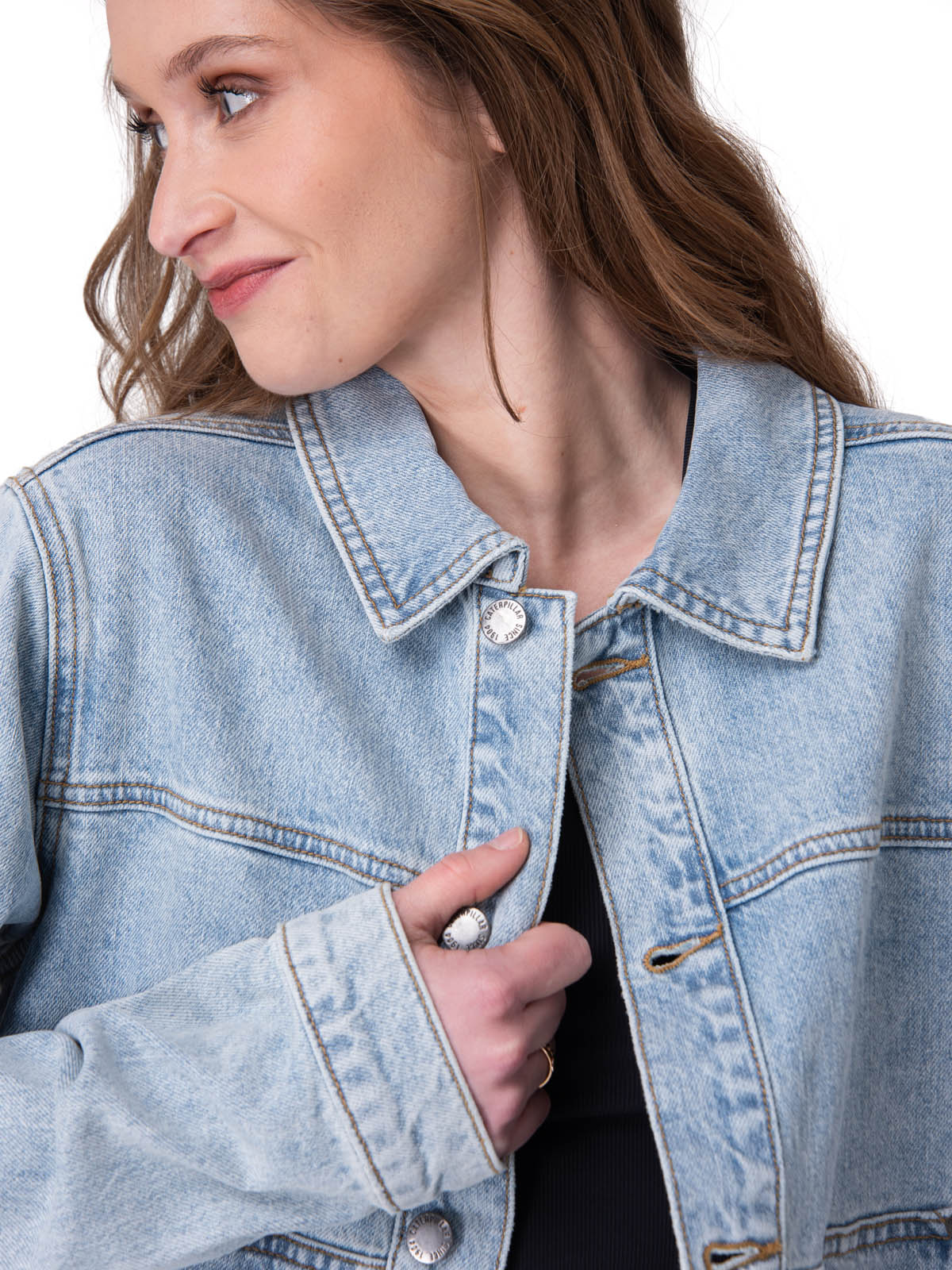 Chaqueta Mujer Relaxed Denim Jacket Azul