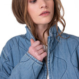 Chaqueta Mujer Quilted Cozy Chambra Azul