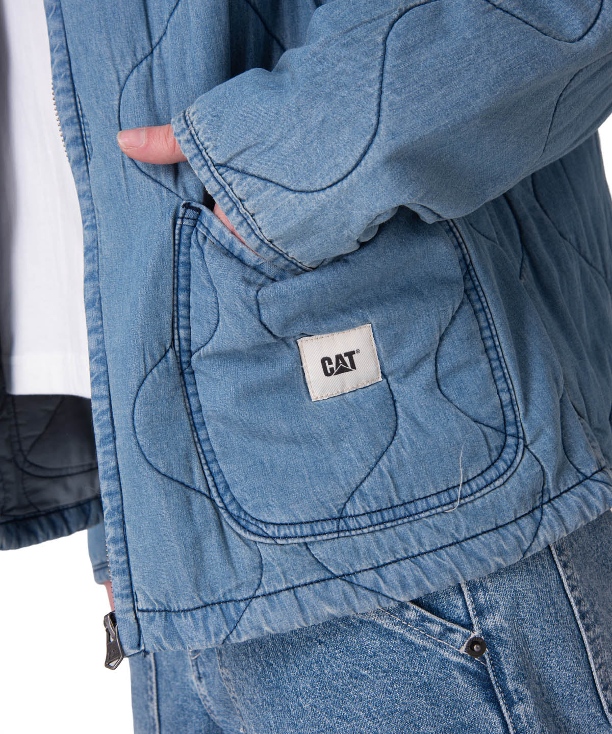 Chaqueta Mujer Quilted Cozy Chambra Azul