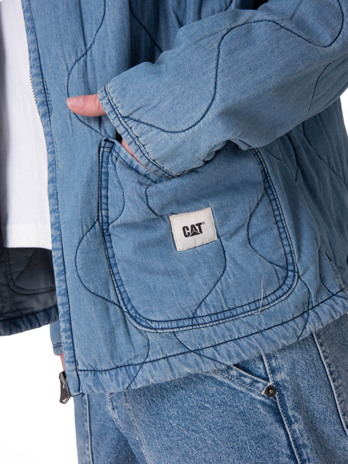 Chaqueta Mujer Quilted Cozy Chambra Azul