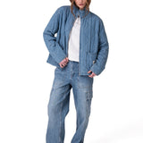 Chaqueta Mujer Quilted Cozy Chambra Azul