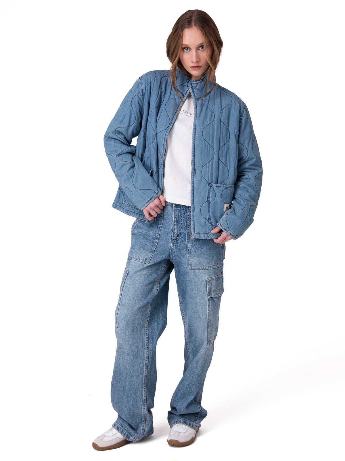 Chaqueta Mujer Quilted Cozy Chambra Azul