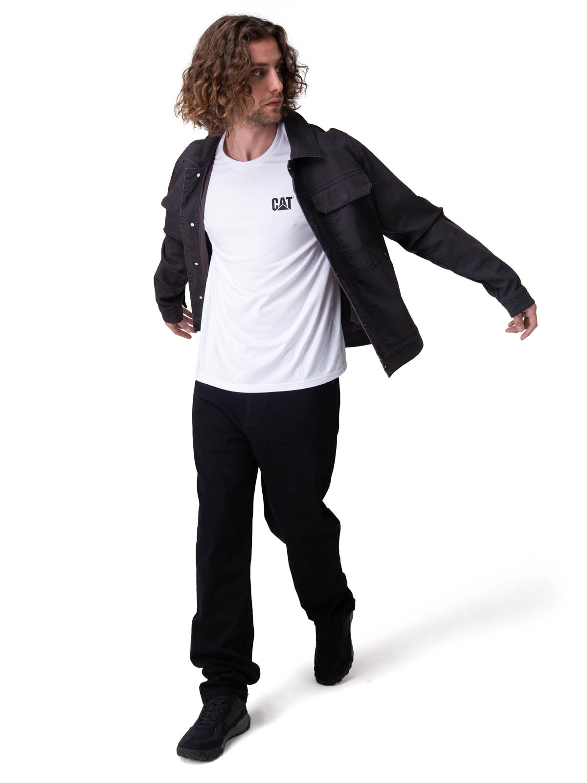 Chaqueta Hombre Canvas Poplin-Lined Negro