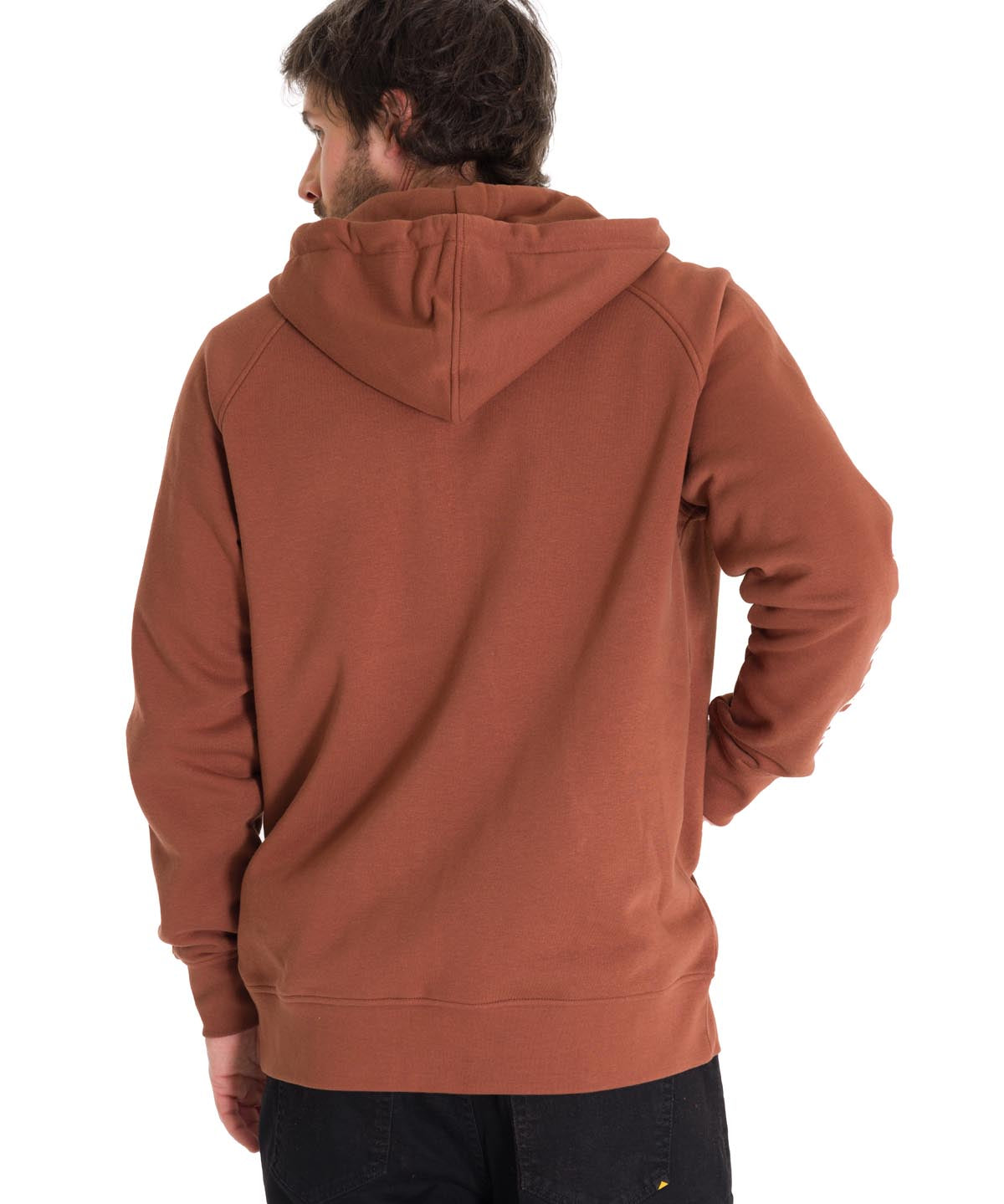 Polerón Manga Larga Hombre Fleece Cat Full Zip Hoodie Terracota Cat