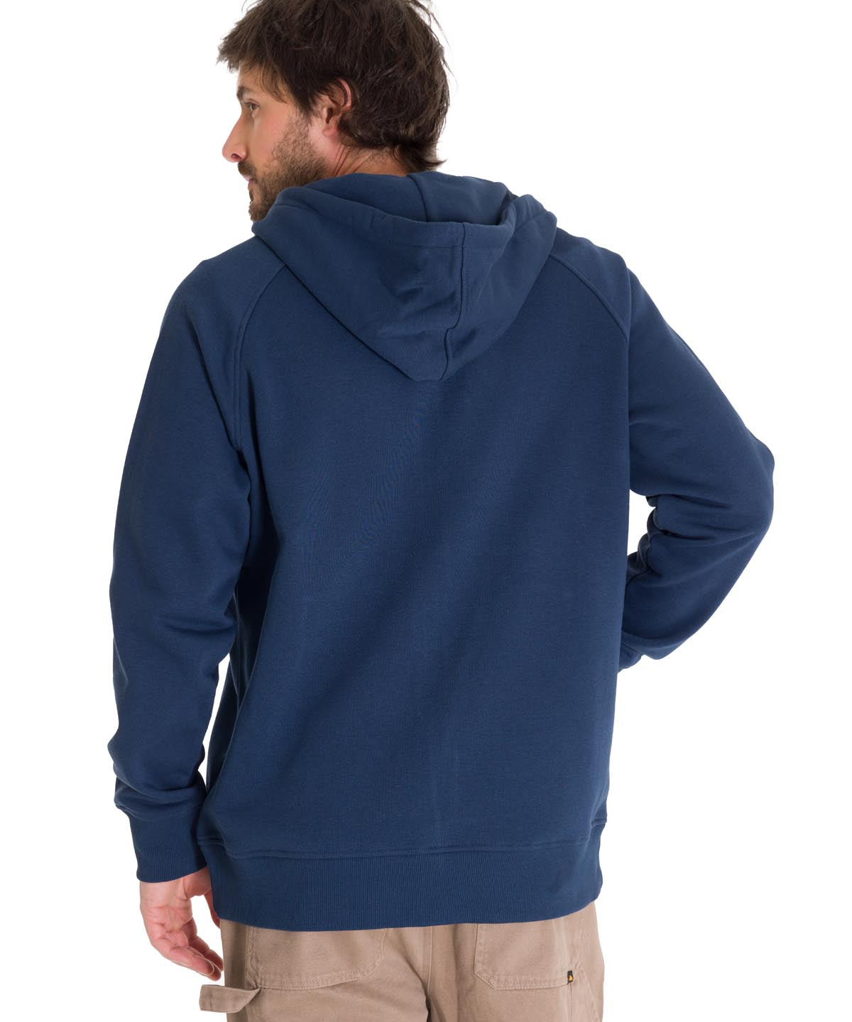 Polerón Manga Larga Hombre Fleece Cat Full Zip Hoodie Azul Petróleo Cat