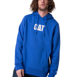 Poleron Hombre Fleece Cat Logo Pull Azul
