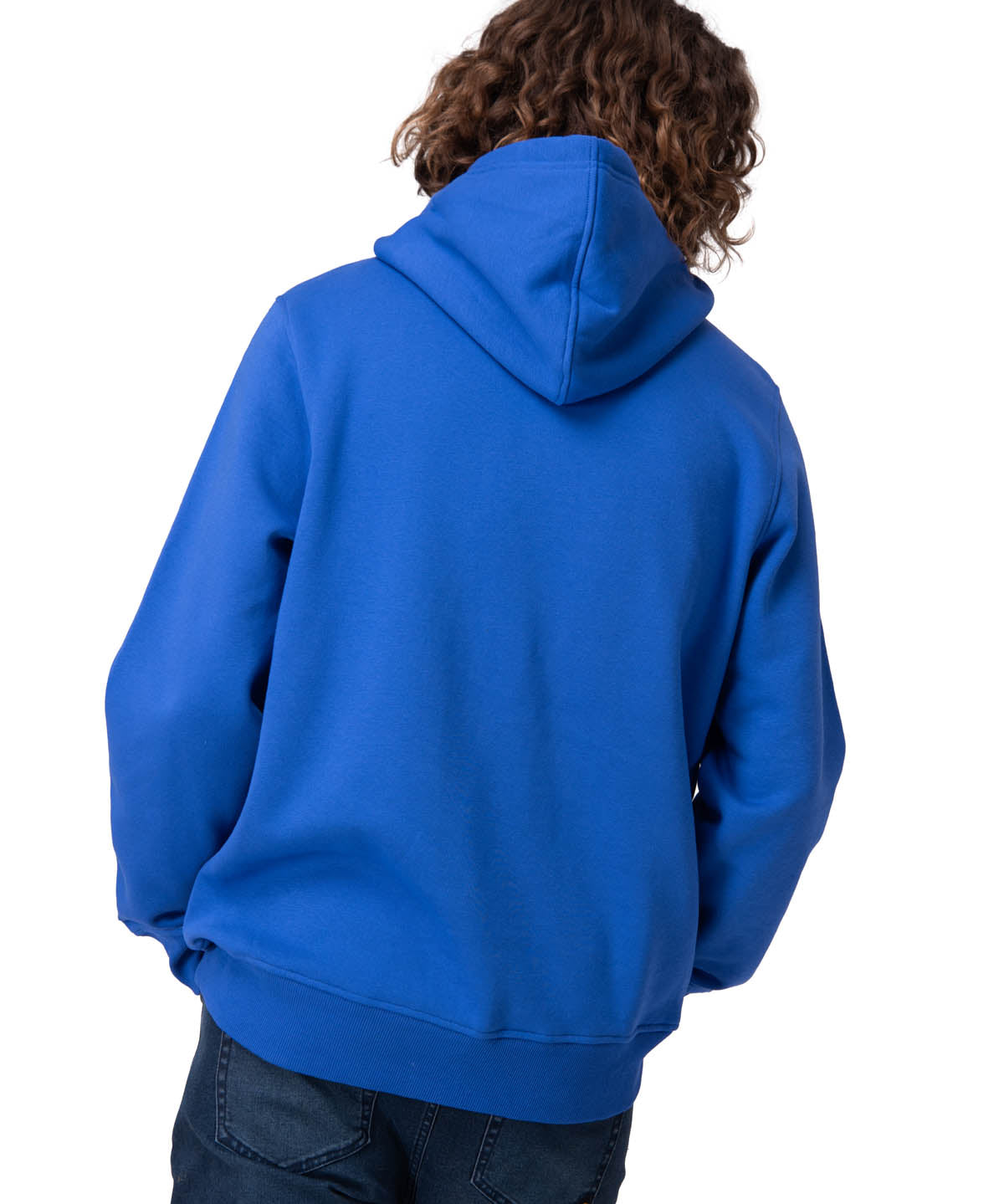 Poleron Hombre Fleece Cat Logo Pull Azul