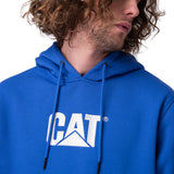 Poleron Hombre Fleece Cat Logo Pull Azul