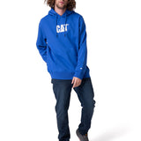 Poleron Hombre Fleece Cat Logo Pull Azul