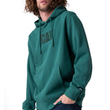 Poleron Hombre Fleece Cat Logo Pull Verde