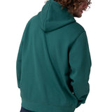 Poleron Hombre Fleece Cat Logo Pull Verde