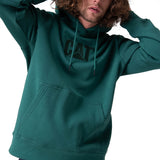 Poleron Hombre Fleece Cat Logo Pull Verde