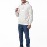 Polerón Con Gorro Hombre Cat Logo Blanco Cat