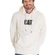 Polerón Manga Larga Unisex Fleece Cat Logo Pullover Hoodie Perla Cat