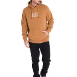 Polerón Manga Larga Unisex Fleece Cat Logo Pullover Hoodie Caramelo Cat