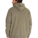 Polerón Manga Larga Hombre Fleece Cat Logo Pullover Hoodie Azul Petróleo Cat