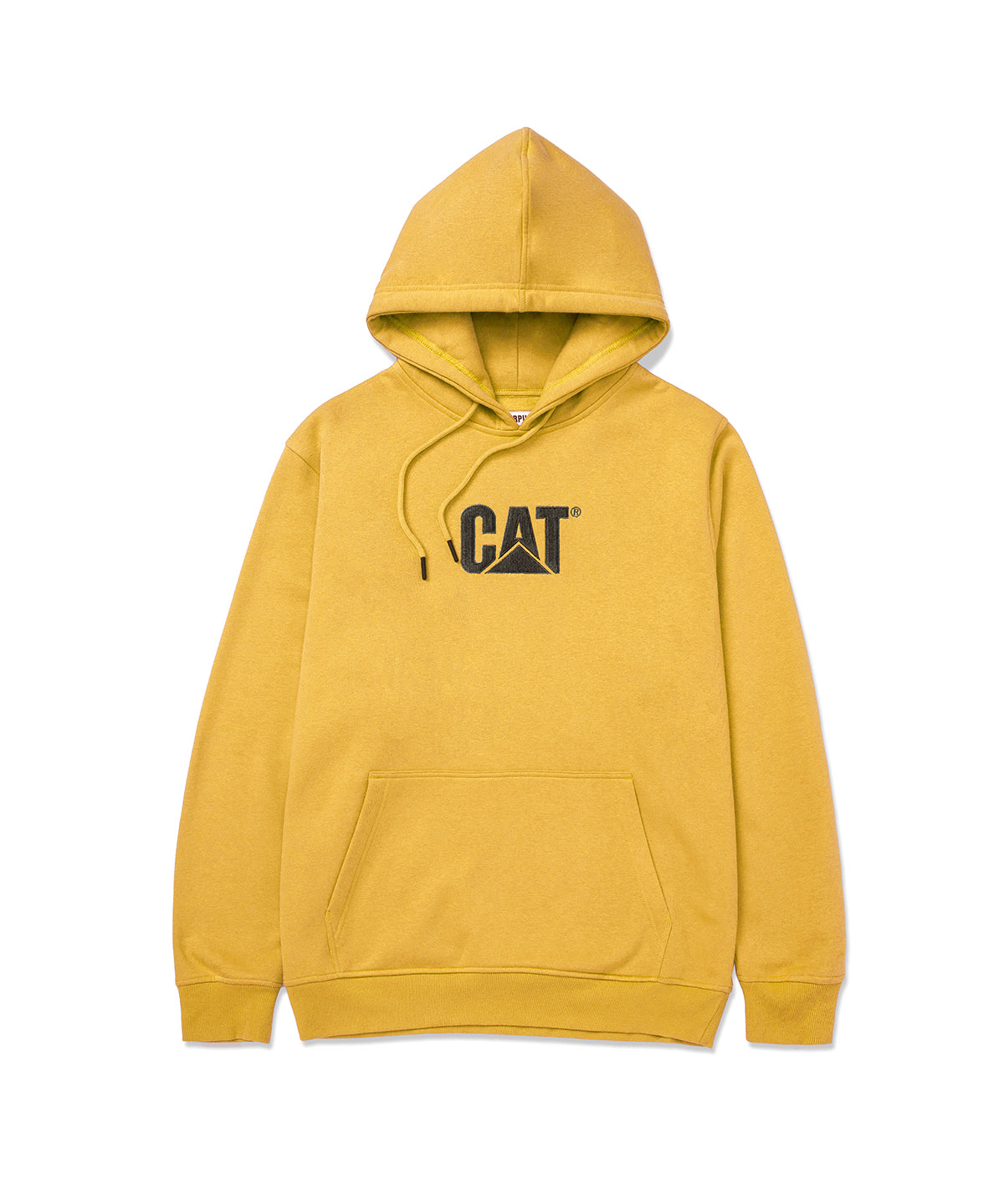 Polerón Casual Hombre FLEECE CAT LOGO PULLOVER HOODIE Amarillo CAT