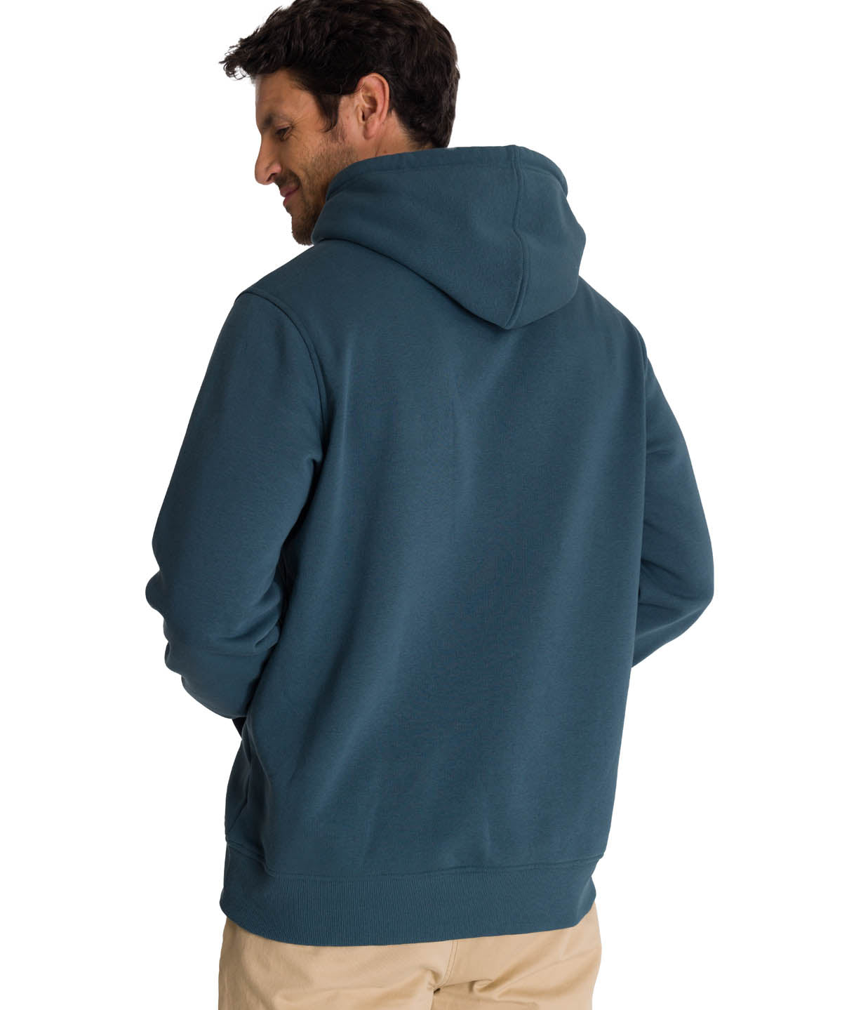 Polerón Fleece Hombre Hoody CAT Logo Azul CAT
