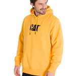 Poleron Casual Unisex Fleece Cat Logo Pullover Hoodie Amarillo Cat