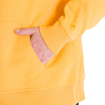 Poleron Casual Unisex Fleece Cat Logo Pullover Hoodie Amarillo Cat