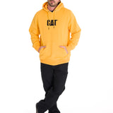 Poleron Casual Unisex Fleece Cat Logo Pullover Hoodie Amarillo Cat