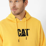 Poleron Casual Unisex Fleece Cat Logo Pullover Hoodie Amarillo Cat