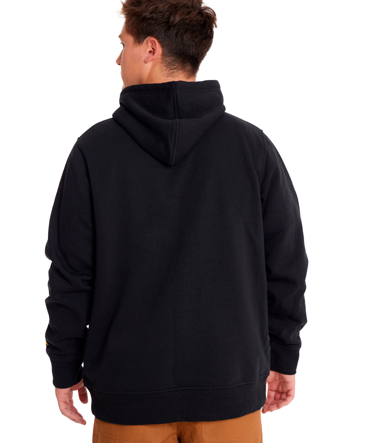 Poleron Casual Unisex Fleece Cat Logo Pullover Hoodie Negro Cat