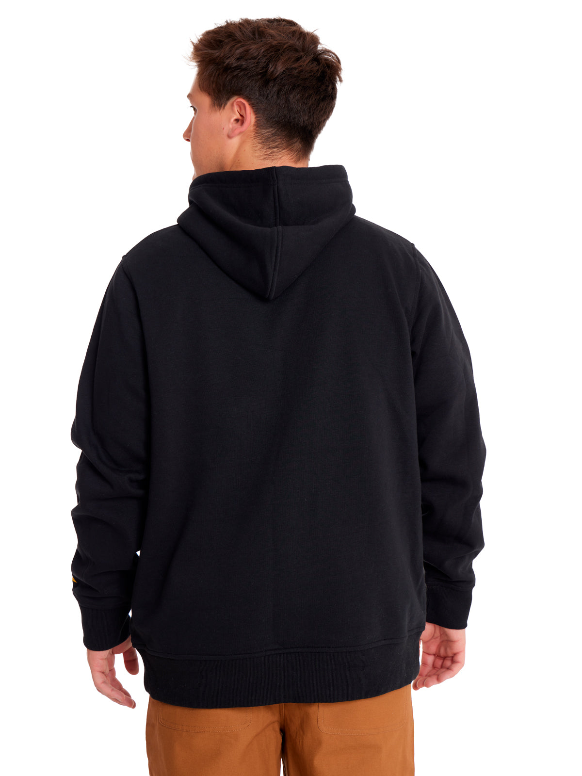 Poleron Casual Unisex Fleece Cat Logo Pullover Hoodie Negro Cat