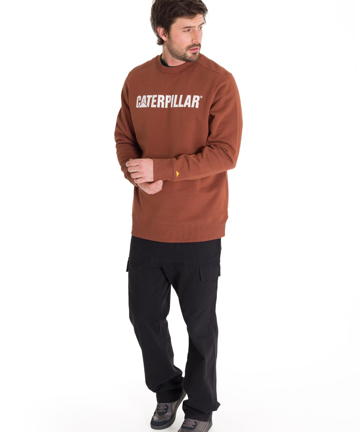 Polerón Unisex Caterpillar Logo Crewneck Terracota Cat