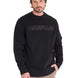 Poleron Casual Unisex Caterpillar Logo Crewneck Sweatshirt Negro Cat