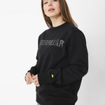 Poleron Casual Unisex Caterpillar Logo Crewneck Sweatshirt Negro Cat