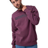 Polerón Crewneck Hombre Logo Caterpillar Negro