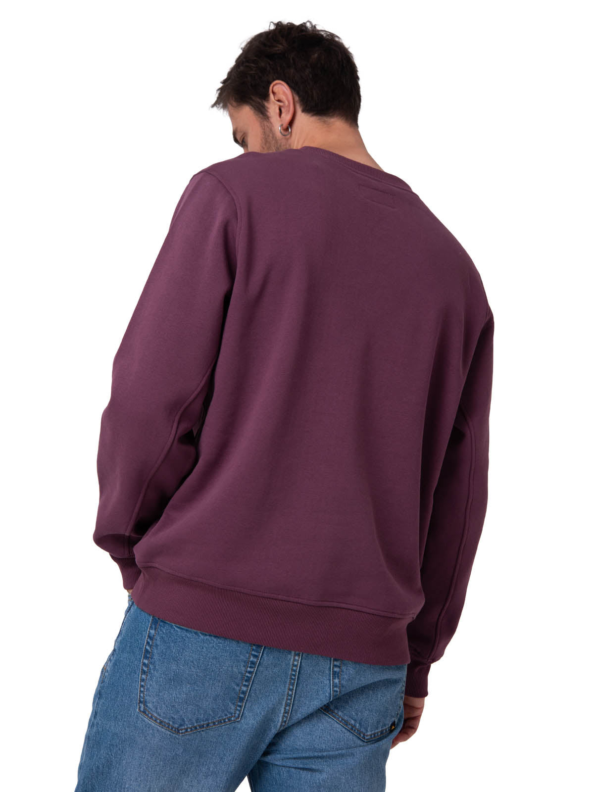 Polerón Crewneck Hombre Logo Caterpillar Negro