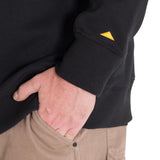 Polerón Crewneck Hombre Logo Caterpillar Negro