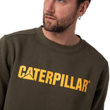 Polerón Crewneck Hombre Logo Caterpillar Verde