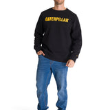 Polerón Crewneck Hombre Logo Caterpillar Negro CAT
