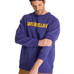 Polerón Crewneck Hombre Logo Caterpillar Azul CAT