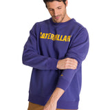 Polerón Crewneck Hombre Logo Caterpillar Azul CAT