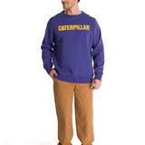 Polerón Crewneck Hombre Logo Caterpillar Azul CAT