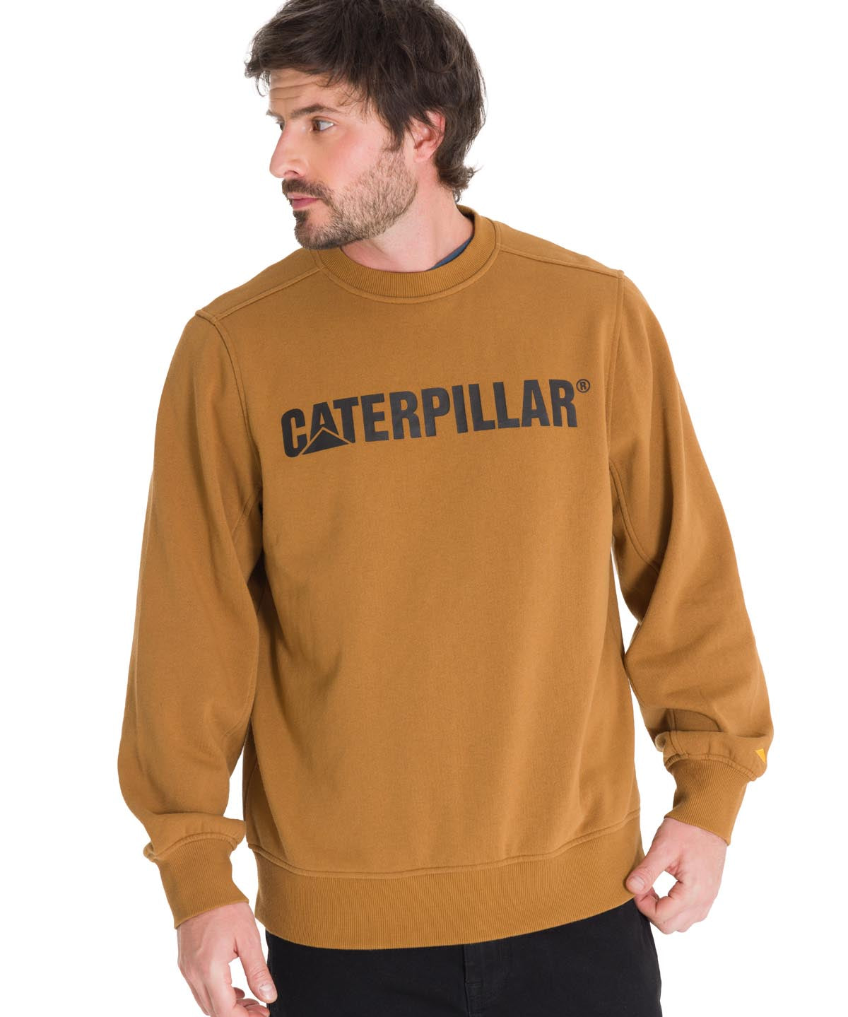 Polerón Unisex Caterpillar Logo Crewneck Café Cat