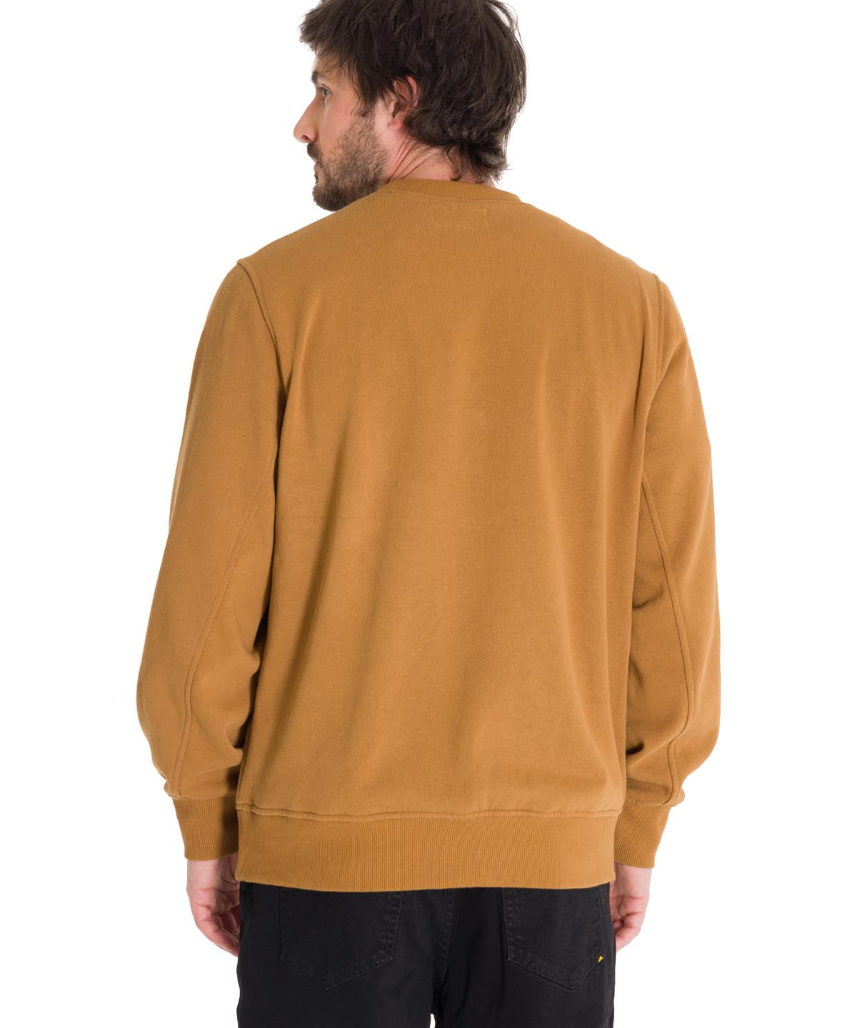 Polerón Unisex Caterpillar Logo Crewneck Café Cat