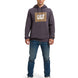 Polerón Manga Larga Unisex Graphic Pullover Hoodie Gris Oscuro Cat