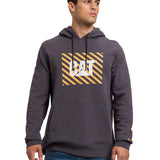 Polerón Manga Larga Unisex Graphic Pullover Hoodie Gris Oscuro Cat